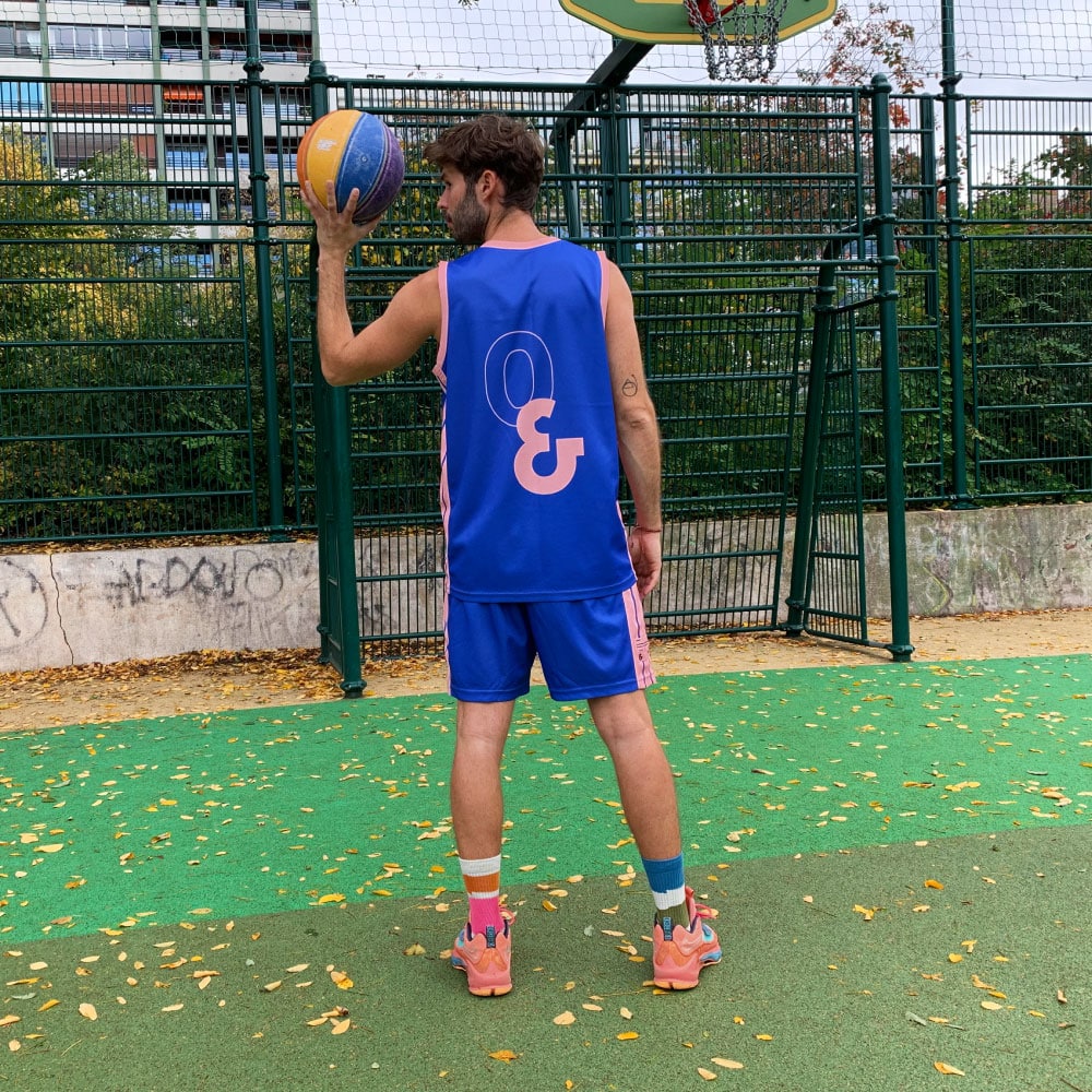 Tenue de basket couleur Cobalt Zéro Basketball
