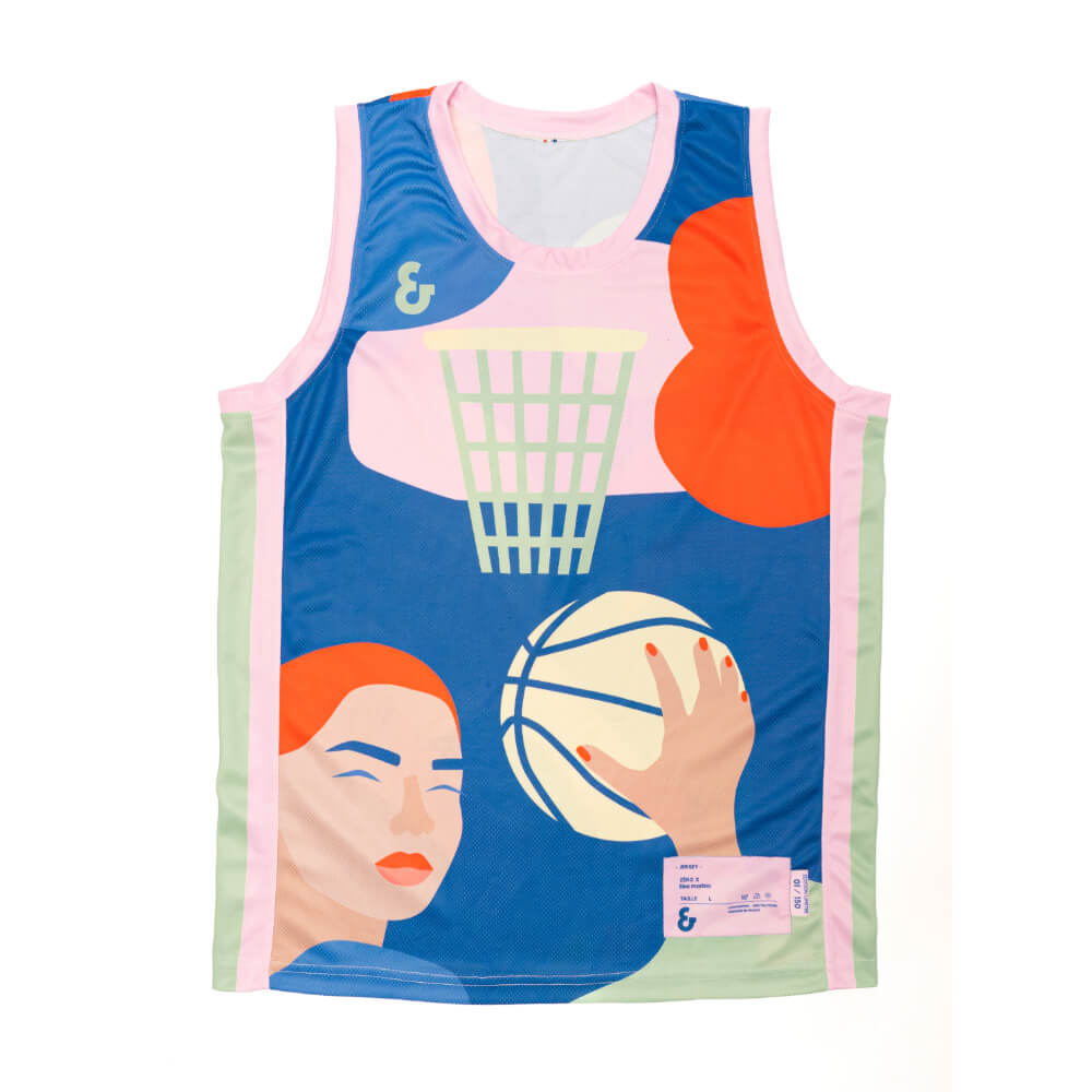 Maillot de basket Zéro x Elsa Martino recto